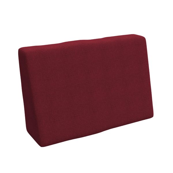 Pokar Cuscini Per Pallet Cuscini Per Pallet Sfoderabili Divano Per Pallet, Dimensioni:Cuscini Laterali 60 X 40, Colore:Rosso Scuro-image