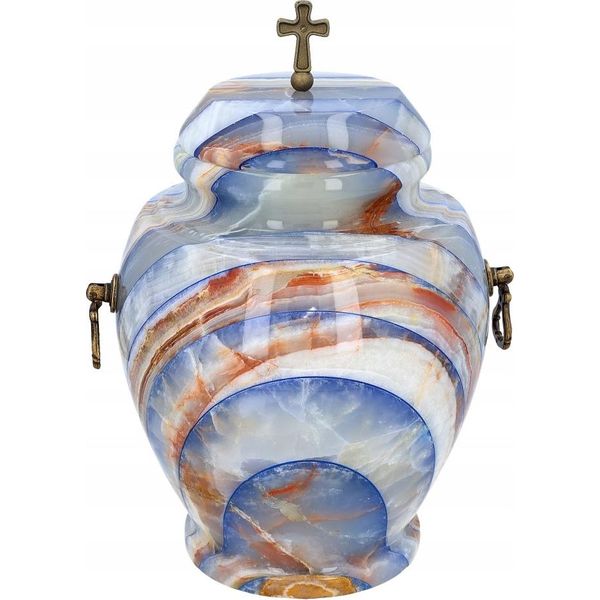 Urna Per Ceneri In Pietra Naturale Blu-image