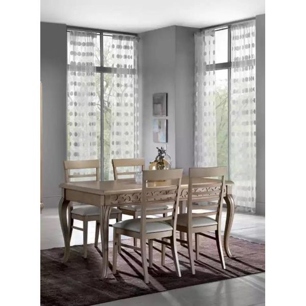 Set Da Pranzo Tavolo Da Pranzo 4 X Sedie Set Da Tavola Set Da Pranzo Classico 5 Pezzi.-image