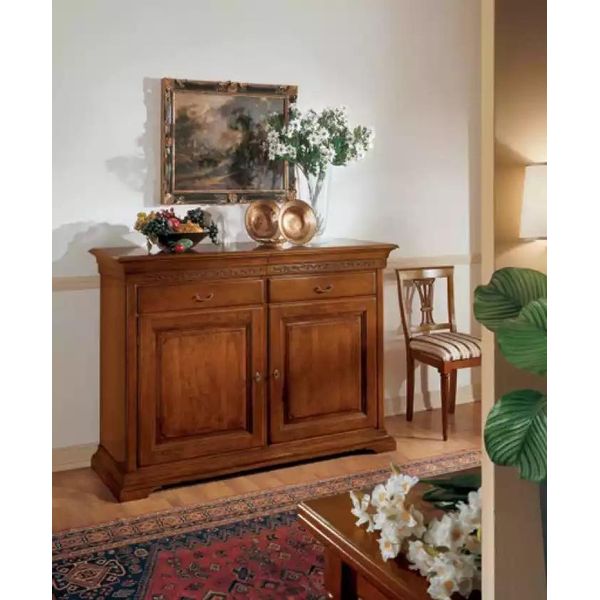 Mobili In Stile Italiano Credenza Marrone Cassettiera Di Lusso In Legno Soggiorno-image