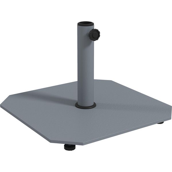 Outsunny Supporto Per Ombrellone In Metallo 18,5 Kg, Supporto Per Ombrellone Quadrato, Peso Per Ombrellone, Supporto Per Ombrellone 32/38/48Mm-image