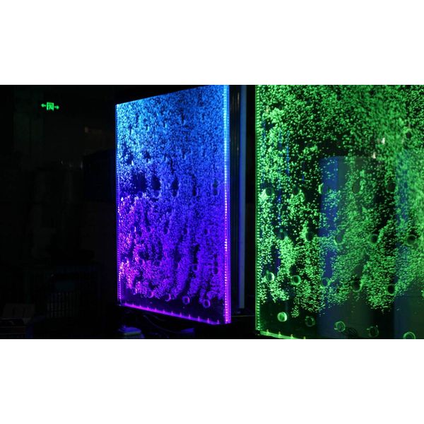Parete Divisoria Scaffale Armadio Pareti A Colonna Led 120X200 Pareti Ad Acqua Waterwall-image