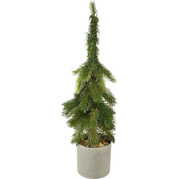 Abete Artificiale In Vaso - Albero Di Natale Verde 55Cm - Decorazione Da Tavolo Decorazione Natalizia Albero Di Natale-image