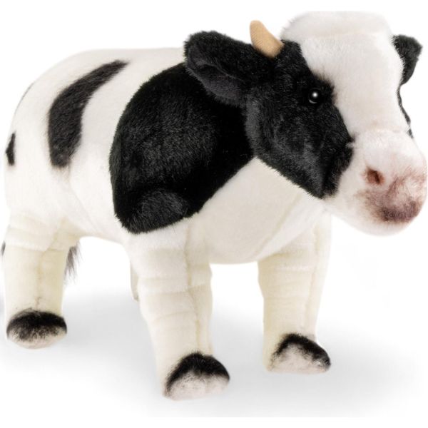 Carl Dick Mucca Bianca E Nera In Piedi Di Circa 36 Cm Peluche, Peluche, Peluche 3658-image