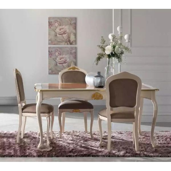 Tavolo Da Pranzo Tavolo Da Sala Da Pranzo 5Pcs 4X Sedie Set Da Pranzo Classico Nuovo-image