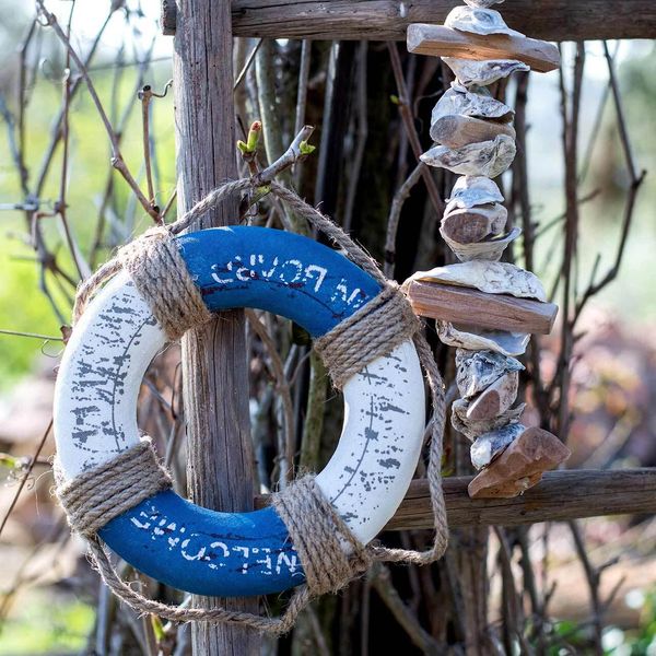 Ghirlanda Decorativa Conchiglie Driftwood 90Cm Marittima Decorazione Naturale Decorazione Da Parete-image