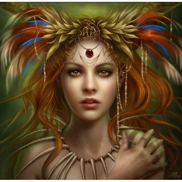 Grafika Puzzle Dea Tribale - Gioco Di Puzzle Da 1000 Pezzi-image