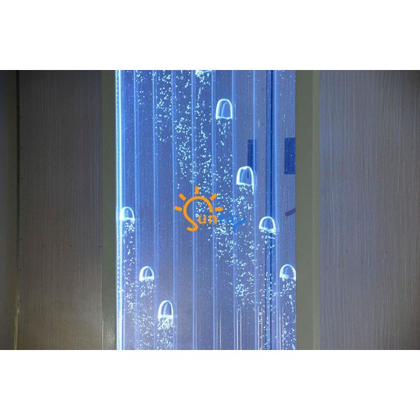 Parete Divisoria Scaffale Armadio Pareti A Colonna Waterwall Led 100X200 Waterwall-image