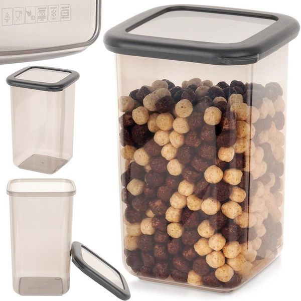Contenitore Per Alimenti Secchi Contenitore Per Cucina Contenitore Per Alimenti Con Coperchio 1,2 L-image