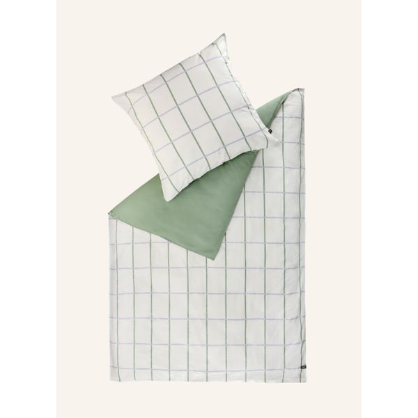 SchÖNer Wohnen Biancheria Da Letto Perform-B Colore Verde Dimensioni 155X220+80X80-image