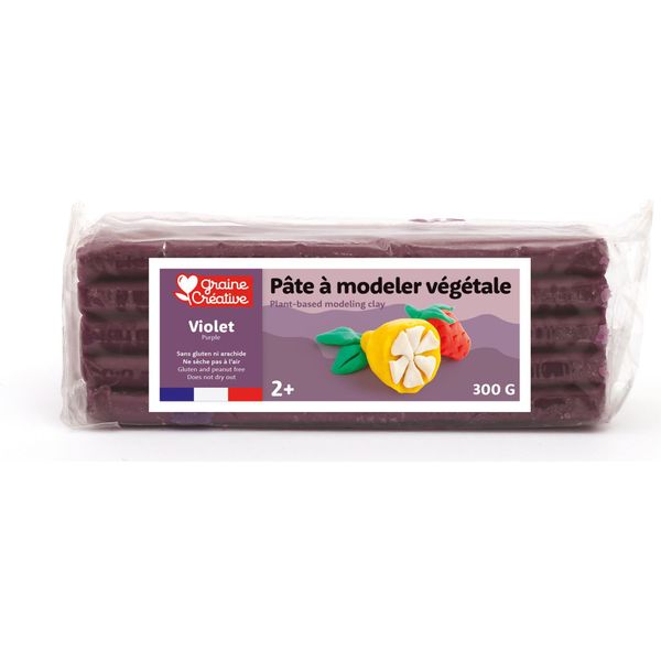 Graine Creative Argilla Da Modellare Vegetale 300G Viola - Argilla Da Modellare Riutilizzabile-image