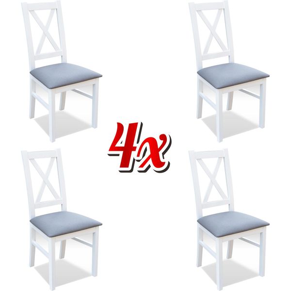 Set Di Sedie Imbottite Per Sala Da Pranzo Completo Di K22 4X Sedie Di Design-image
