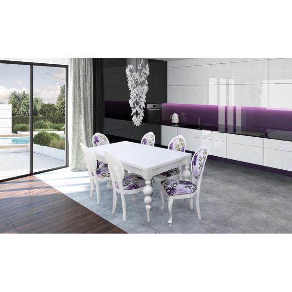 Tavolo Da Pranzo 6X Sedie Set Sala Da Pranzo Gruppo Da Pranzo Classico Tavolo 7Pcs Set Sedia Nuovo-image
