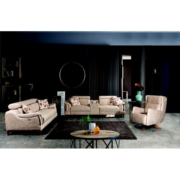 Set Da Salotto 3 Pezzi Set Di Divani Di Lusso Divano A Tre Posti Divano Moderno-image