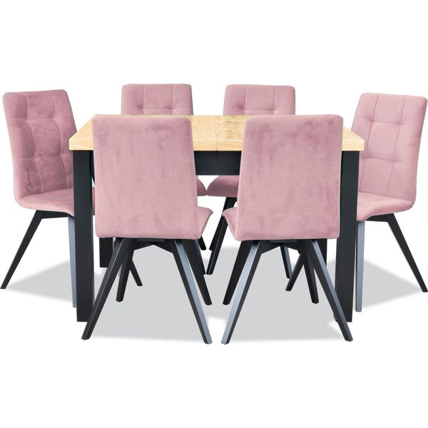 Tavolo Da Pranzo Classico Tavolo Da Pranzo In Legno Set Di Sedie 6X Set Di Sedie 7 Pz-image
