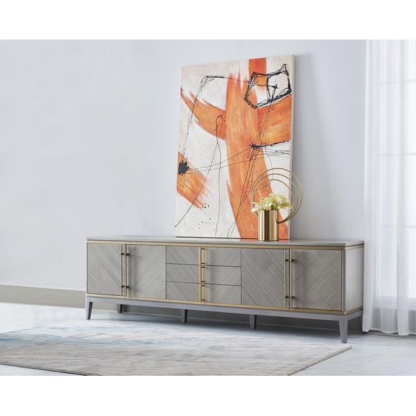 Lusso Credenza Tv Bassa Rtv Xxl Mobile Tavolo Soggiorno Legno Rtv Hotel Nuovo-image