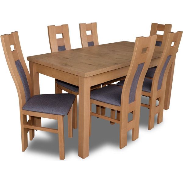 Sala Da Pranzo 6X Poltrone 7Pc Set Classico Tavolo Da Pranzo Gruppo Sedie Lusso-image