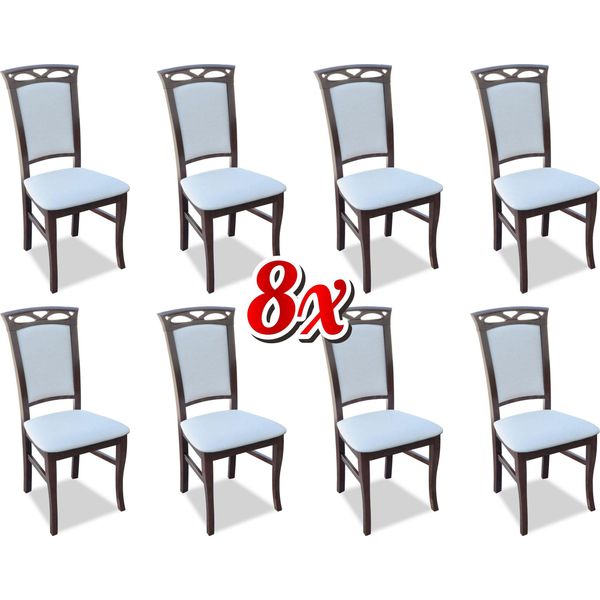 Set Di Design Sala Da Pranzo Imbottitura Sedie Set Completo K12 8X Sedia-image