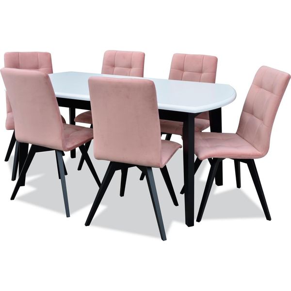 Tavolo Da Pranzo 6 Sedie Set Sala Da Pranzo Tavoli Classici Tavolo 7 Pezzi Nuovo-image