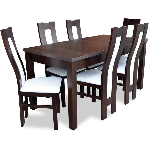 Tavolo Da Pranzo Gruppo Di Sedie Classiche 6X Sedie 7 Pezzi Gruppo Di Sedute-image