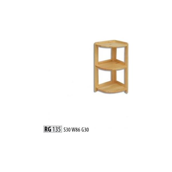 Scaffale Angolare Scaffali In Legno Massiccio Armadio Portaoggetti Mobili Solidi 30X30X86Cm Nuovo-image