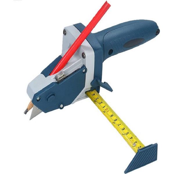 Taglierina Professionale Per Cartongesso Con Nastro Di Misurazione - Blu KP36883-image