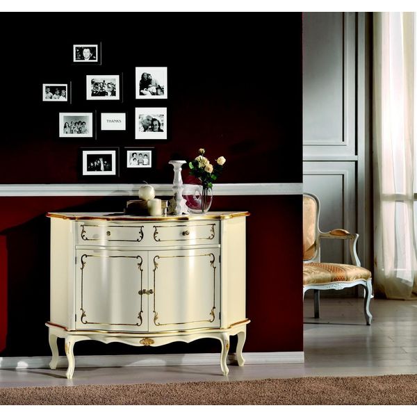 Mobili Di Lusso In Legno Italiano Cassettiera Barocca Soggiorno Armadio Credenza-image