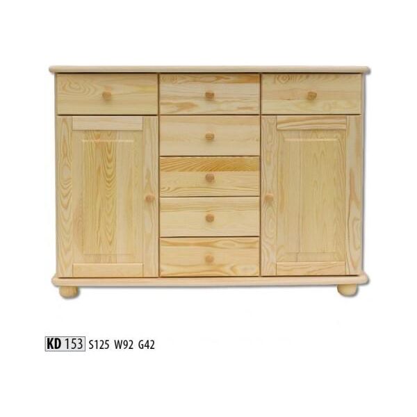 Credenza Cassettiera Solida Mobili Credenza Bassa Nuova Credenza Armadio Cassettiere Legno Vero-image