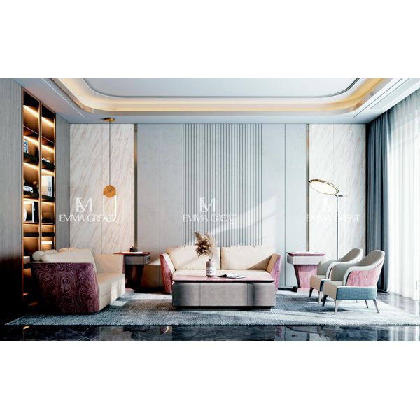 Set Di Divani 3 2 1 Posti Design Divani Imbottiti Divani In Pelle Relax Moderno-image
