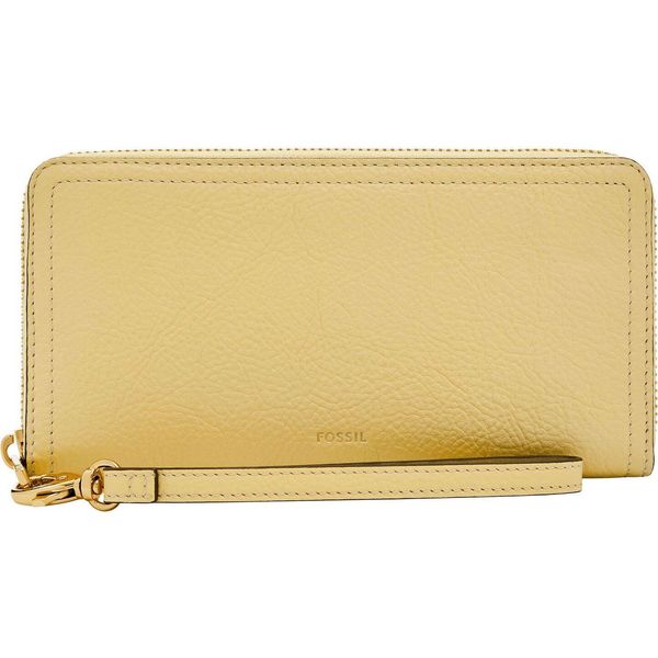 Fossil Portafoglio Logan Rfid Zip Around Clutch Daze Giallo Chiaro-image