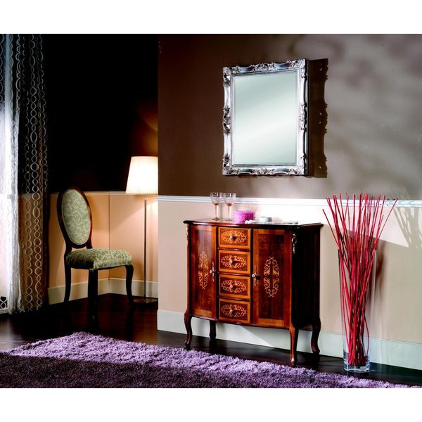 Legno Stile Italiano Mobili Lusso Rtv Marrone Cassettiera Stile Barocco Antico Nuovo-image