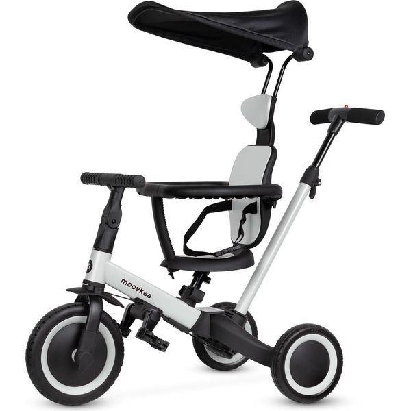 Triciclo Per Bambini 6In1 Con Maniglia E Tettuccio Parasole - Triciclo Da 1 Anno A 5 Anni-image
