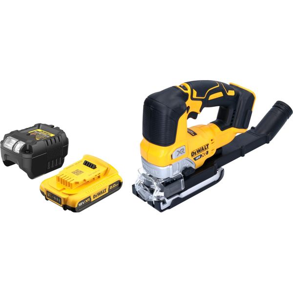 Seghetto Alternativo A Pendolo A Batteria Dewalt Dcs 334 D1 18 V Senza Spazzole + 1X Batteria Ricaricabile 2,0 Ah + Caricatore-image