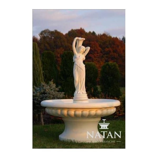 Fontana Ornamentale Fontana Figura 164Cm Fontana Decorazione Giardino Fontana Stagno-image