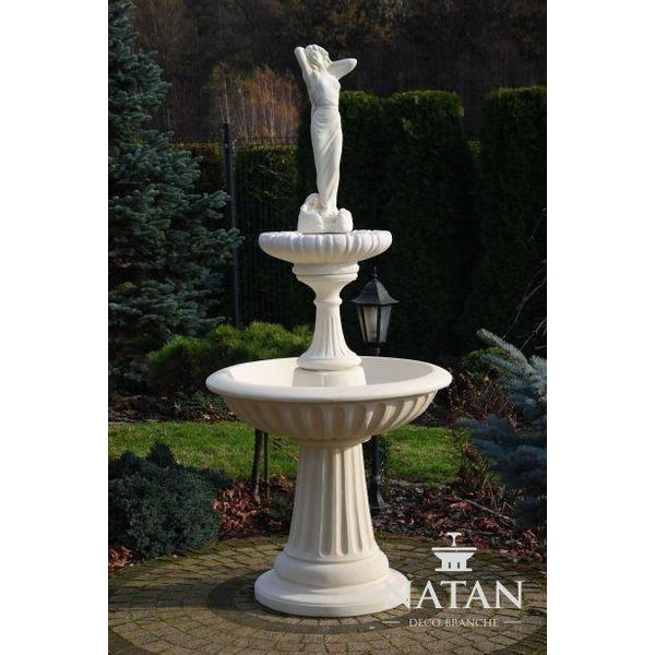 Fontana Ornamentale Fontana 207Cm Scultura Fontana Decorazione Giardino Fontana Stagno Nuovo-image