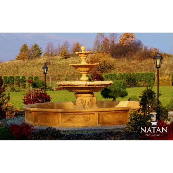 Bacino Della Fontana Fontana Ornamentale Giardino Scultura Fontana Città Stagno-image