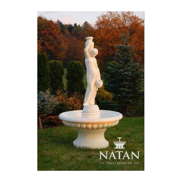Fontana Ornamentale Fontana Figura 206Cm Fontana Decorazione Giardino Fontana Stagno-image