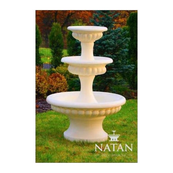 Fontana Giardino Laghetto Fontana 211Cm Pietra Fontana Giardino Fontana Fontaine Nuovo-image