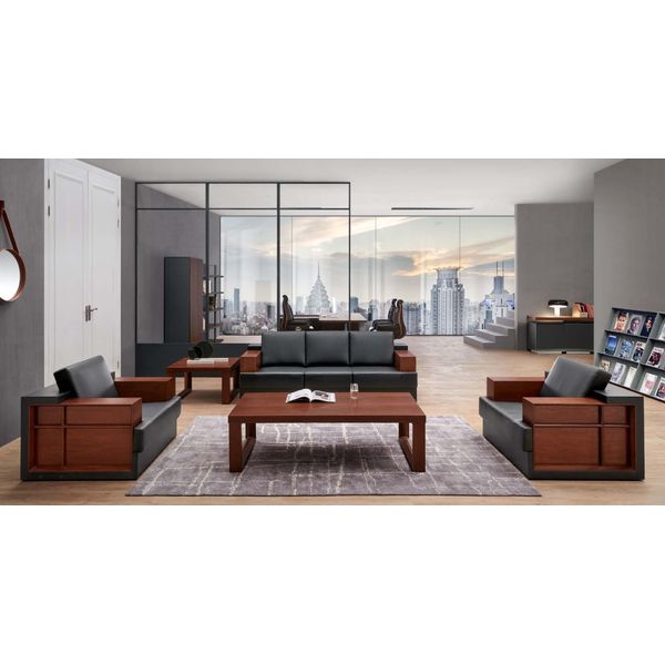 Set Di Divani 3+1 Posti Di Design Divani Imbottiti Divani In Similpelle Relax Moderno-image