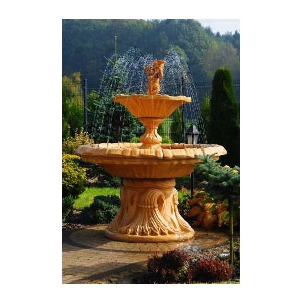 Fontana Giardino Laghetto Fontana 187Cm Pietra Fontana Giardino Fontana Fontaine Nuovo-image