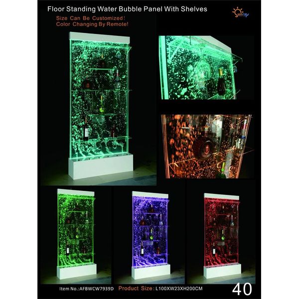 Led Bar Shelf Cabinet Pareti A Colonna Waterwall Parete Divisoria Waterwall Pareti D'acqua Nuovo-image