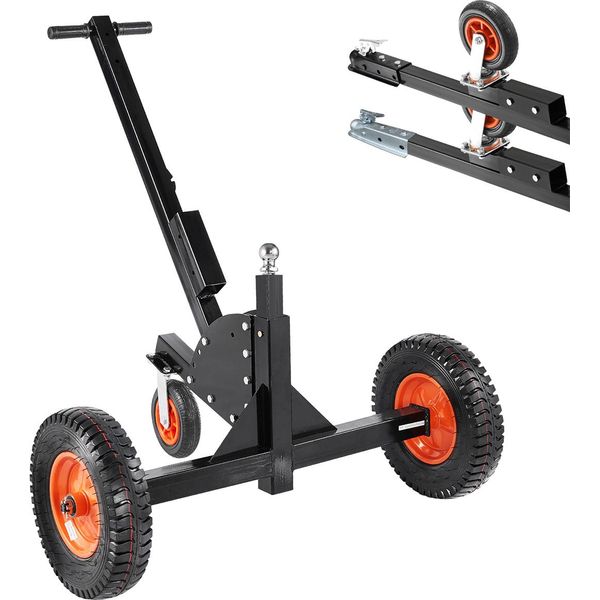 Vevor Carrello Per Rimorchi 2 In 1, Ausilio Di Manovra Per Rimorchi, 680,4 Kg Di Carico Al Timone, Altezza Regolabile Di 56 E 66 Cm, Per Lo Spostamento Di Rimorchi Per Camper-image