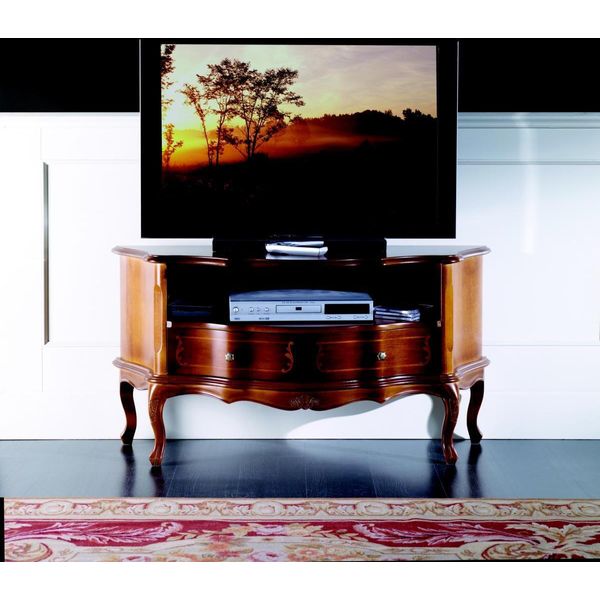 Credenza Tv Bassa Mobile Rtv Mobili Italiani Soggiorno Legno Arredamento Nuovo-image
