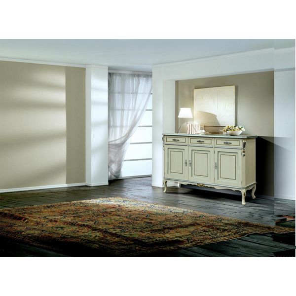Lusso Mobili Italiani In Legno Bianco Grande Mobile Buffet Mobili Soggiorno Nuovo-image