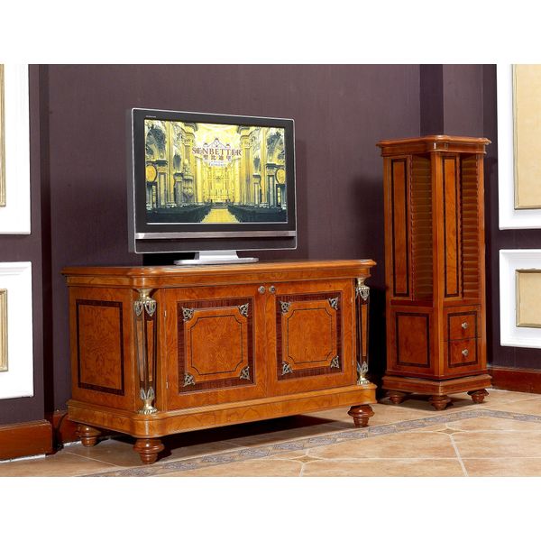 Rtv Mobile Tv Tavolo Tv Cassettiera Da Salotto Credenza Barocca Rococò-image