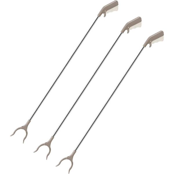 3X Pinze Di Presa Extra Lunghe Per Rifiuti | Ausilio Di Presa 100 Cm - Pinze Per Rifiuti In Acciaio Inox E Plastica Per Anziani | Pratico Raccoglitore Di Rifiuti | Pinza Per Mani - Raccoglitore Di Rifiuti | Braccio Di Presa | Robuste Pinze Per La Raccolta Dei Rifiuti-image