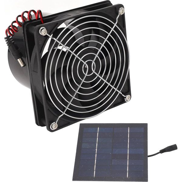 Ventola Di Scarico Solare Efficiente Ventilazione Di Dissipazione Del Calore 50W Kit Ventola Pannello Solare 5?12V-image
