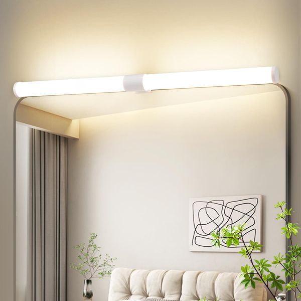 Zmh Lampada A Specchio Led 60CM Morsettizzabile IP44 8W Parete Luce Bianca 4000K Bianco Neutro Moderno-image