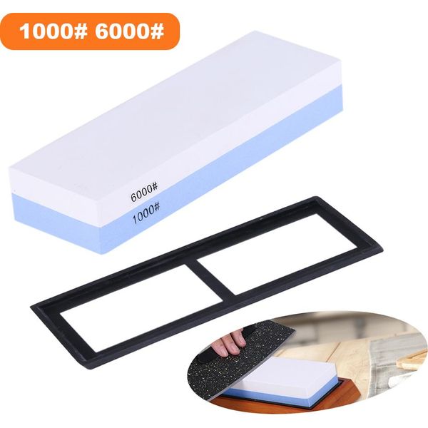 1000/6000 Grana Pietra Per Affilare A Doppia Faccia Per Cucina All'aperto Taglierina Affilatrice Whetstone-image