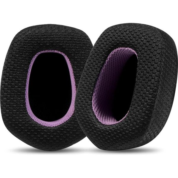 Inf Cuscinetti Auricolari Di Ricambio Per Cuffie Logitech G733 - Mesh Nero/Viola-image